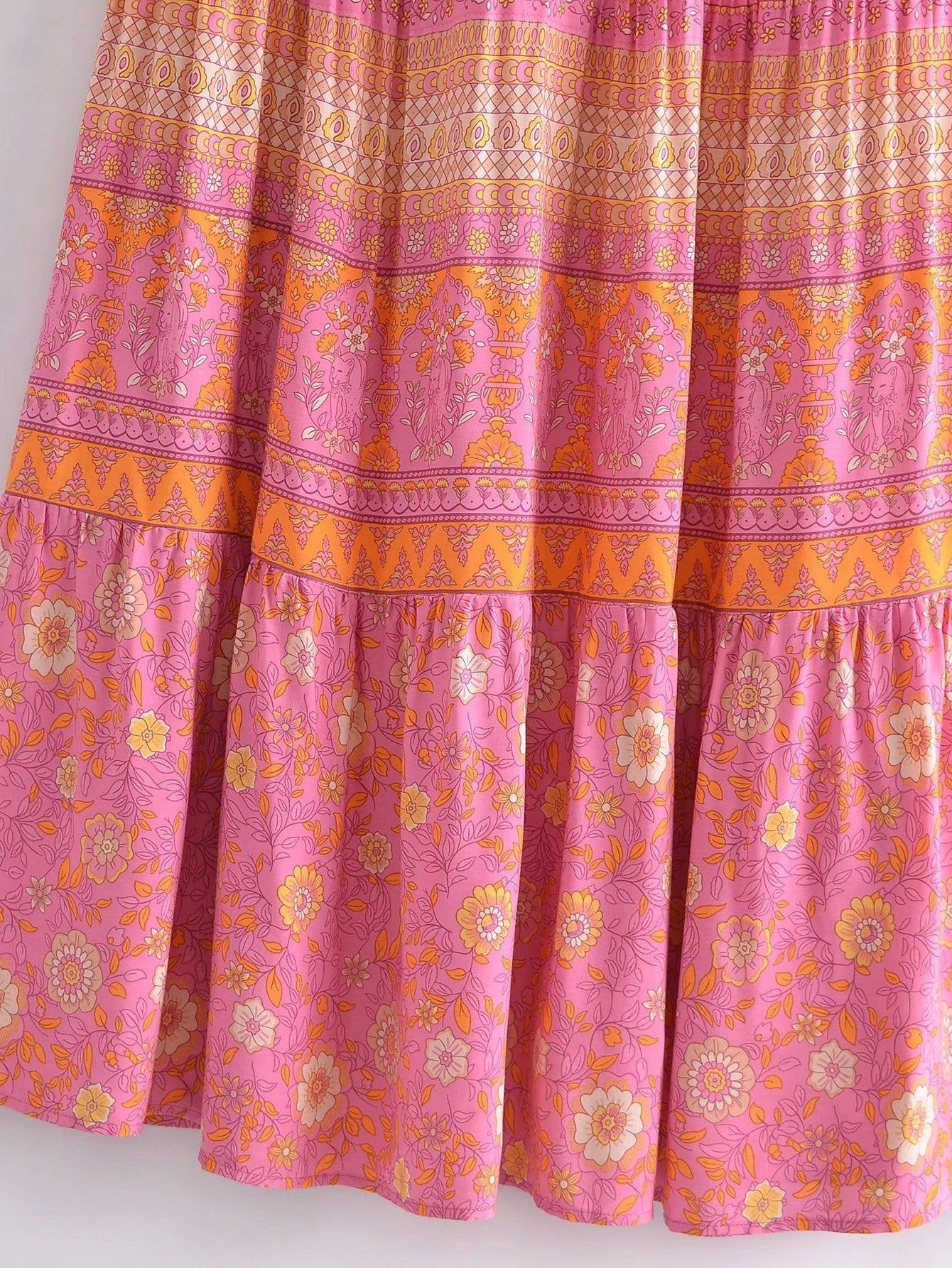 Boho Maxi Dress, Sundress, Dustry Romani Eulalie