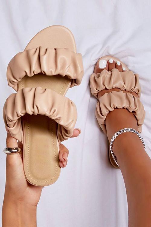 Ruched Flat Slipper