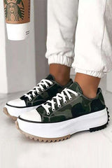 Sawtooth Platform Lace Up Snakers