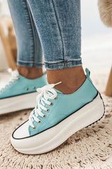 Sawtooth Platform Lace Up Snakers