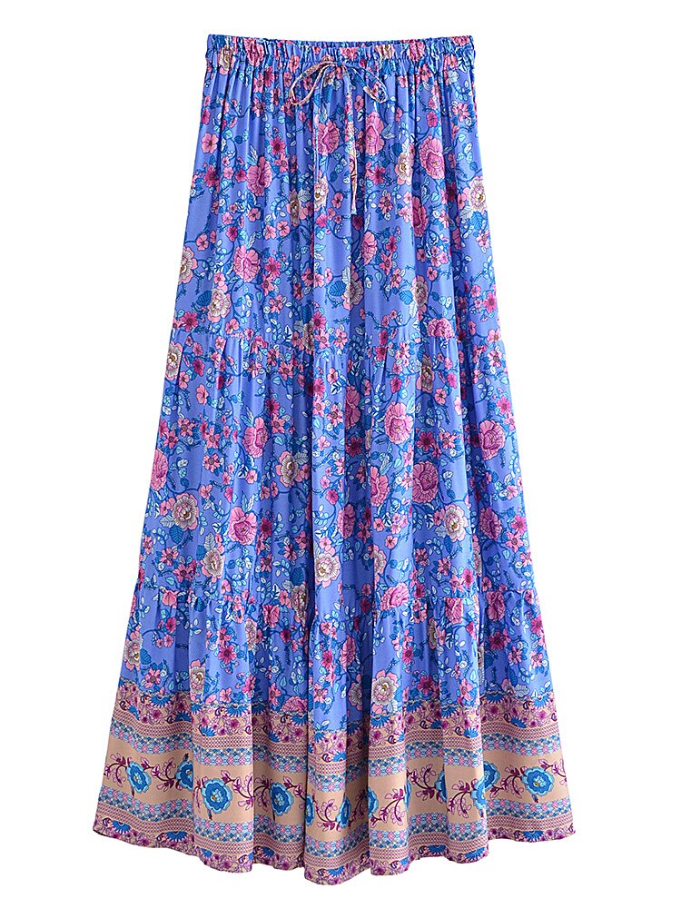 Boho Skirt, Hippie Skirts, Maxi Skirt, Elliana Green Kezia