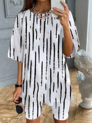 Women's Sets Printed Short Sleeve T-Shirt & Shorts Two-Piece Set