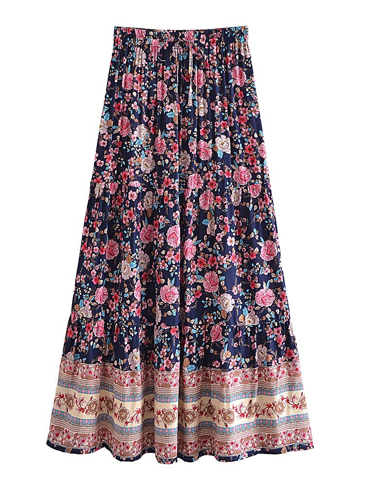 Boho Skirt, Hippie Skirts, Maxi Skirt, Elliana Green Kezia