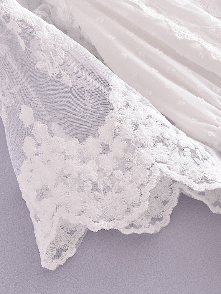 Maxi Dress - Boho Dress - Sundress - Lace Dress - White Celia
