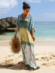 Boho Maxi Dress, Beach Dress,Kaftan Dress, Olivia in Sage