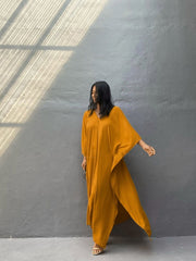 Boho Maxi Dress, Beach Dress, Kaftan Zaynab in Red, Blue, White and Yellow