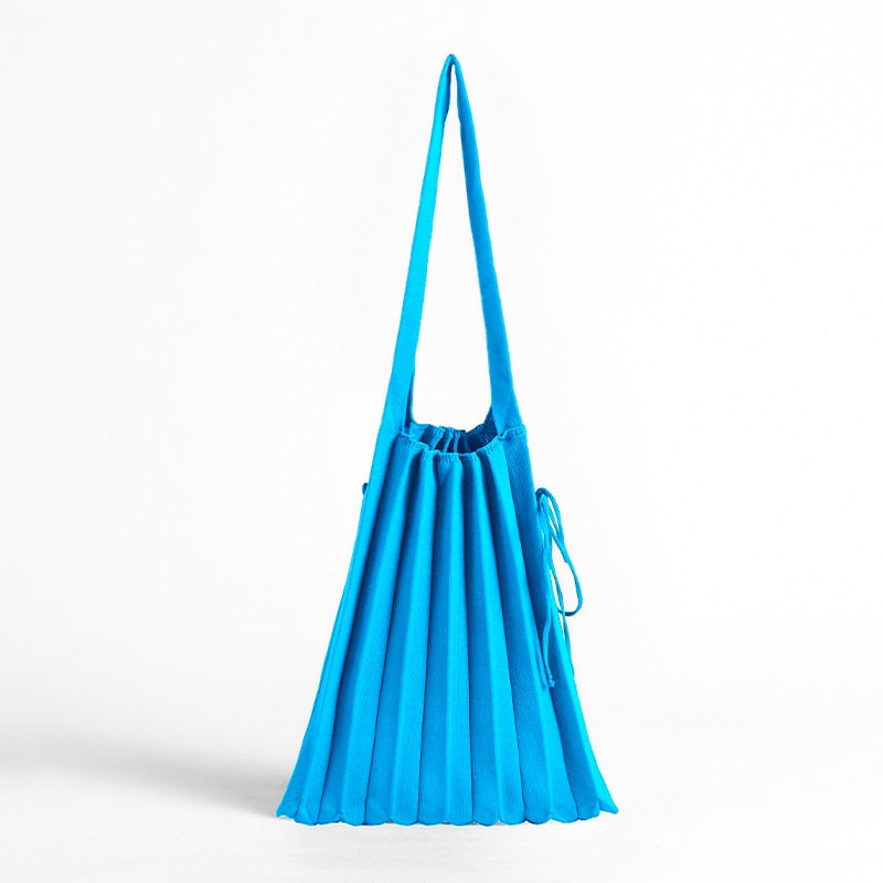 Boho Bag, Tote Bags,  Folded Knit Pleated Bags in 28 colors