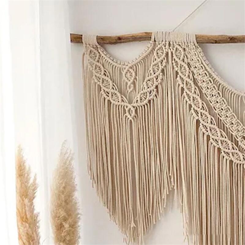 Boho Macrame Wall Hanging - Handcrafted Handwoven Tapestry - Bohemian Home Decor Axel