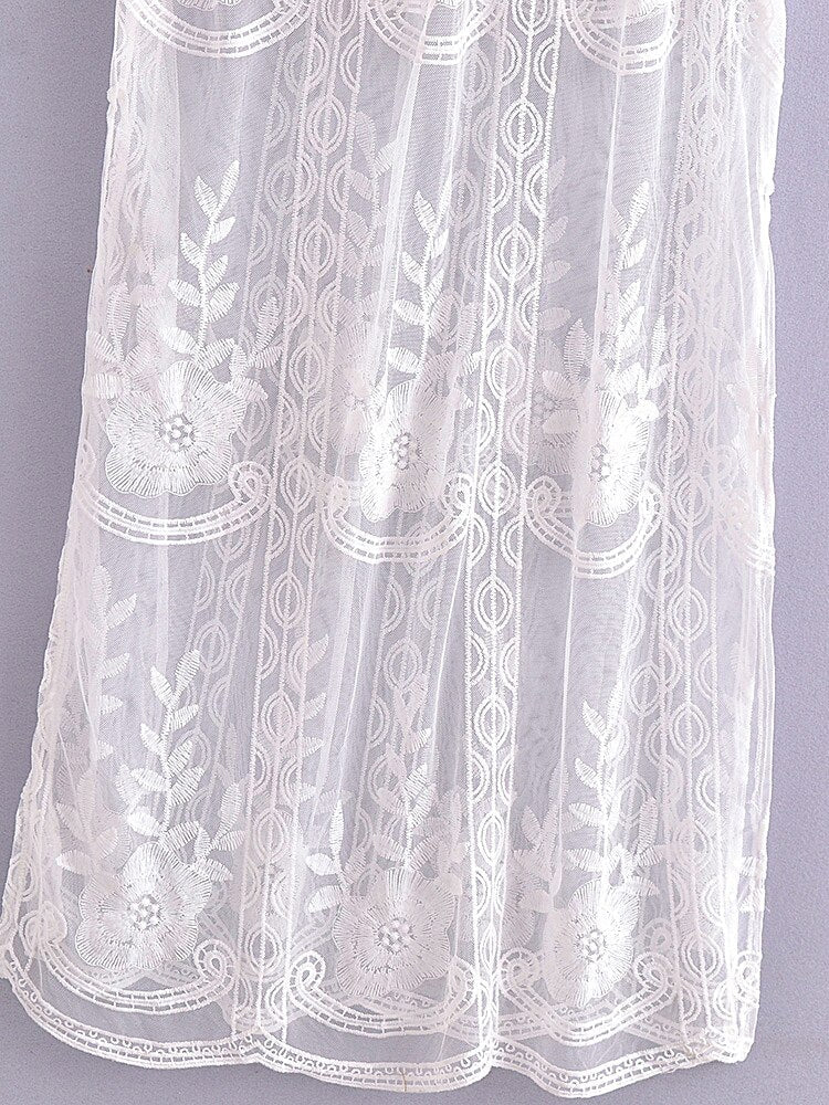 Maxi Dress - Boho Dress - Sundress - Lace Dress - White Aitana