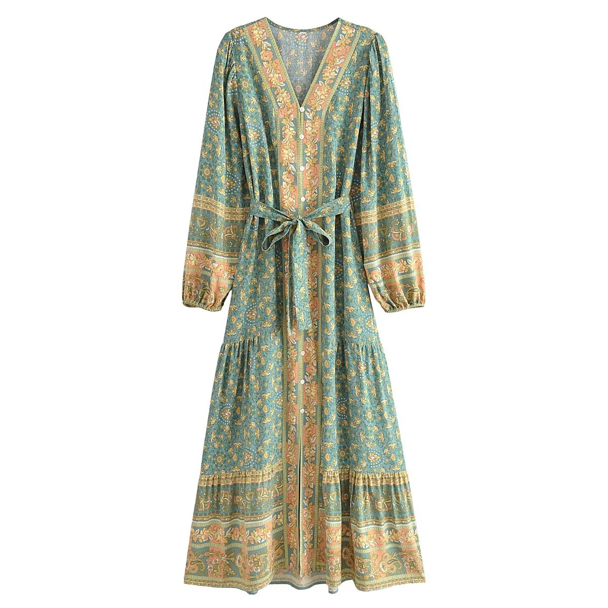 Gown Dress, Boho Maxi Dress, Loose Dress,  Amaryllis Nanda Devi