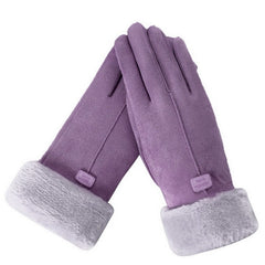 Cute Furry Warm Mitts Full Finger Mittens Female Gloves