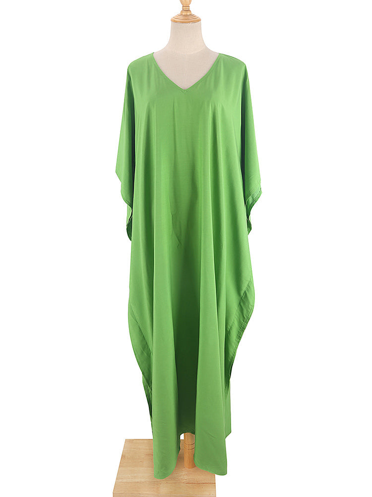 Boho Maxi Dress, Beach Dress, Kaftan Zaynab in Red, Blue, White and Yellow