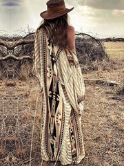 Boho Robe - Cover Up - Tribal Gown in Yellow