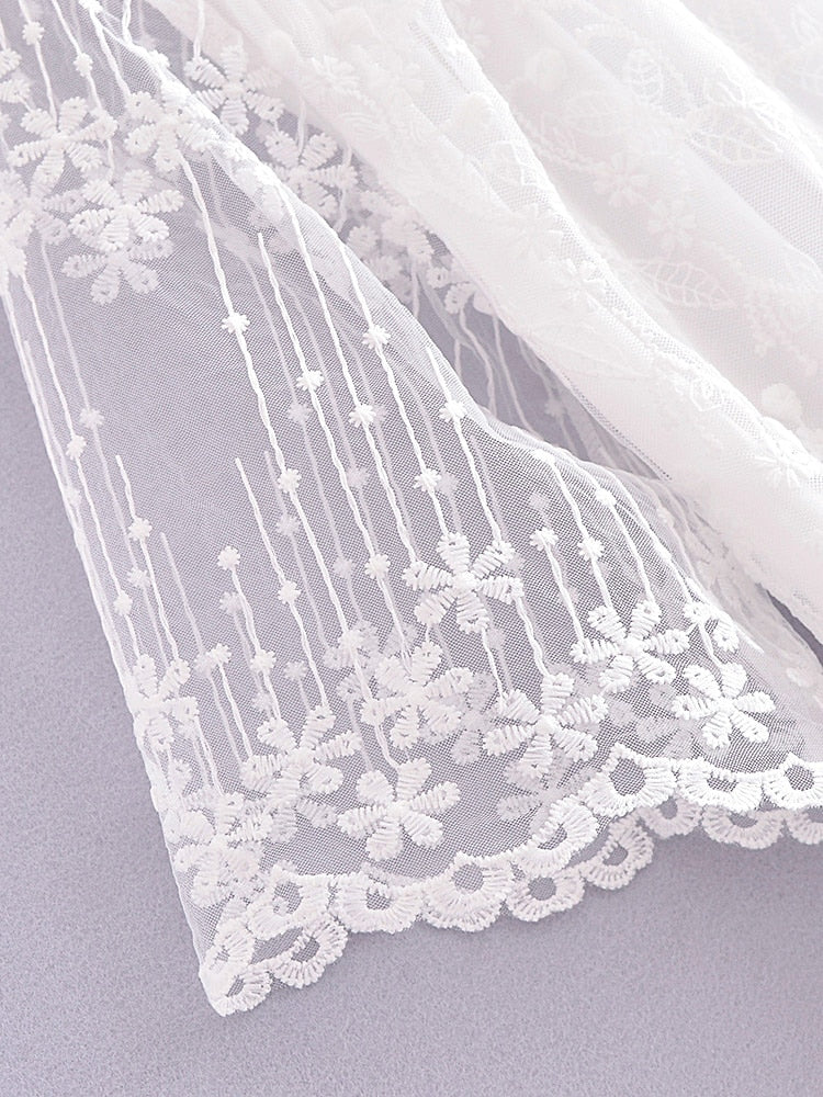 Maxi Dress - Boho Dress - Sundress - Lace Dress - White Carina