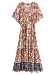 Midi Dress, Boho Dress, Sundress, Desert Arabian Jasmine