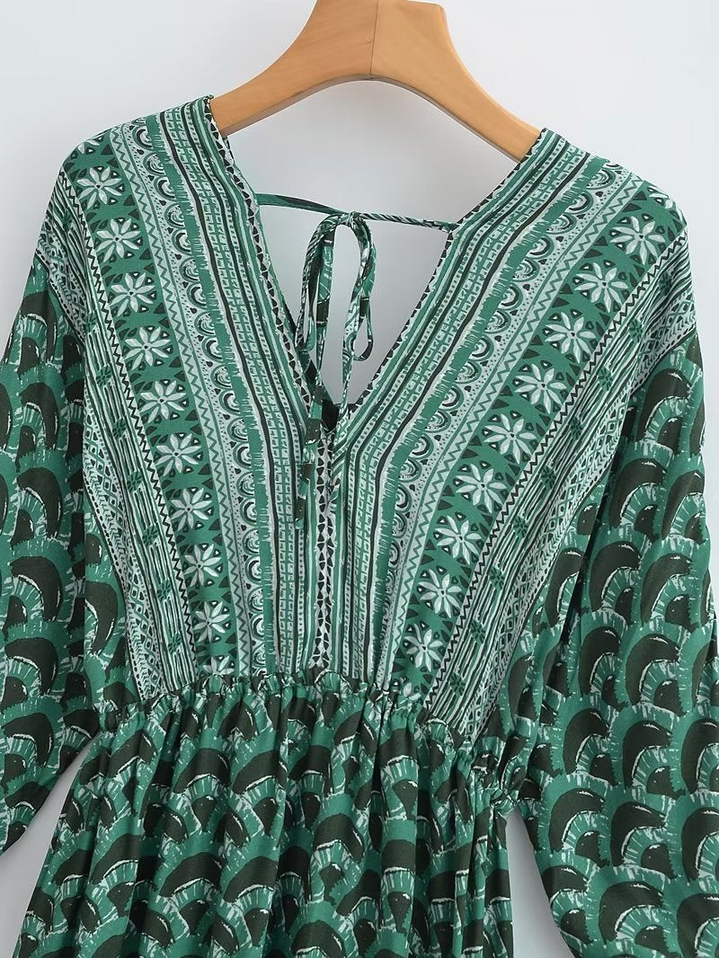 Maxi Dress, Boho Dress, Kimono Dress, Towards the Sun