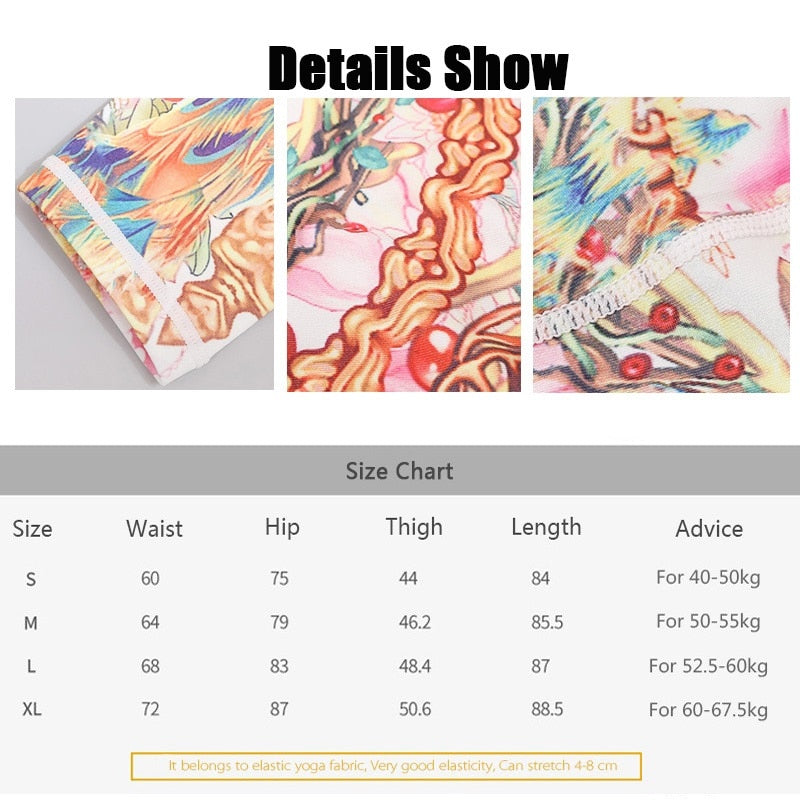 Yoga Legging, Yoga Pants, Boho Legging, Printed Tight, Orange Gold Peacock