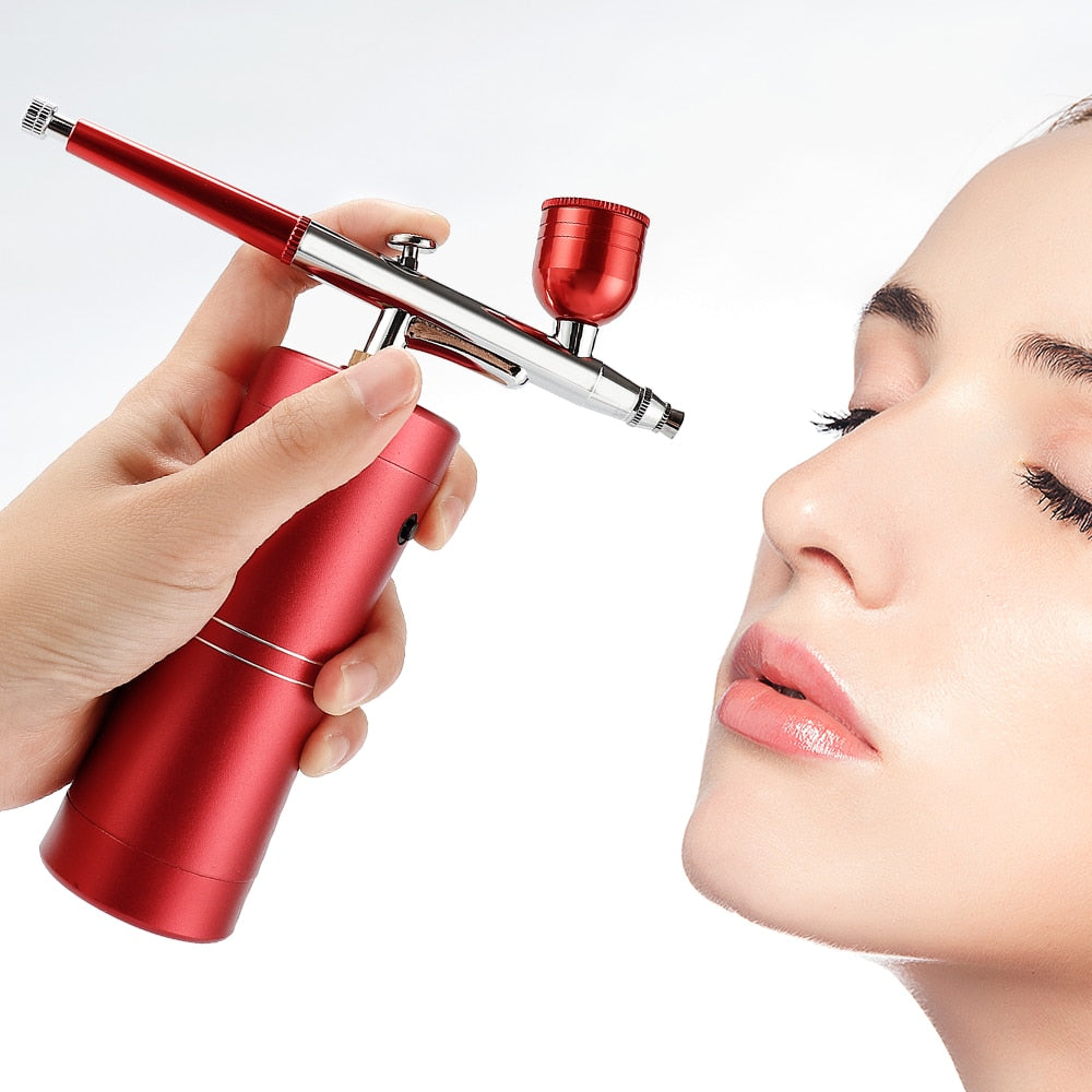 Water Skin Boost Portable Airbrush, Oxygen Spa Treatment Mist, High Pressure Spray for Deep Cleansing and, Boho Beauty Gadgets