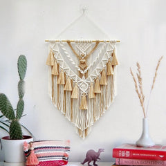 Boho Macrame Wall Hanging - Handwoven Tapestry - Bohemian Home Decor Ceija