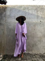Boho Maxi Dress, Beach Dress, Kaftan Zaynab in Red, Blue, White and Yellow