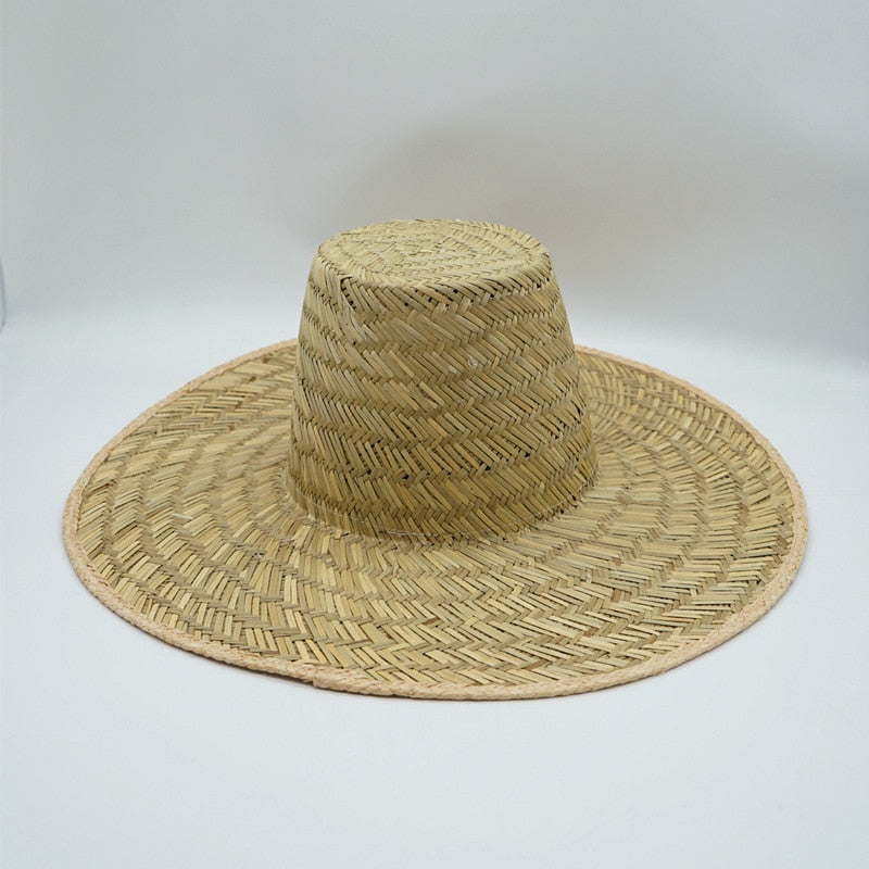 Boho Hat - Summer Hats, Sun Hat, Beach Hat - Wide Brim Straw Hat, Vintage Style Ottili Natural Grass