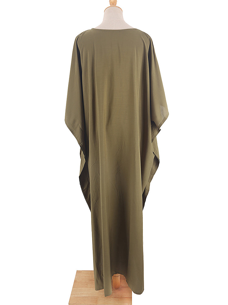 Boho Maxi Dress, Beach Dress, Kaftan Zaynab in Red, Blue, White and Yellow