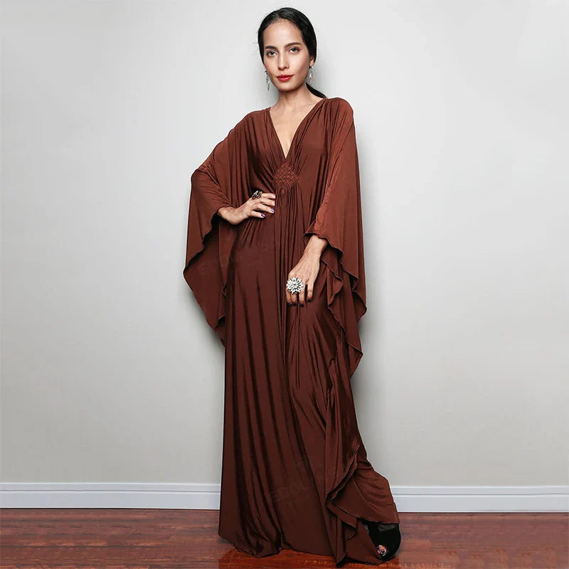 Boho Maxi Dress - Beach Dress, Kaftan Dress Blue Harmony in 15 colors