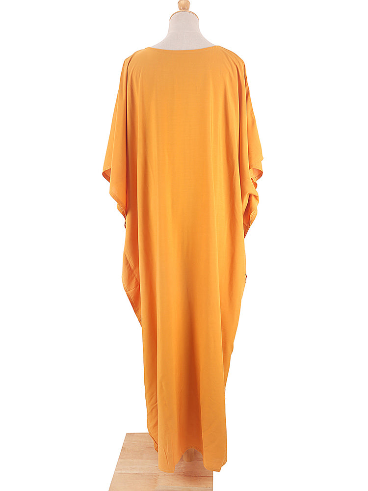 Boho Maxi Dress, Beach Dress, Kaftan Zaynab in Red, Blue, White and Yellow
