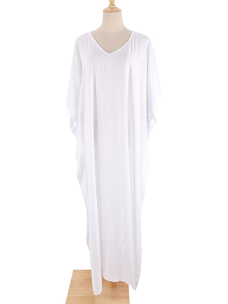 Boho Maxi Dress, Beach Dress, Kaftan Zaynab in Red, Blue, White and Yellow