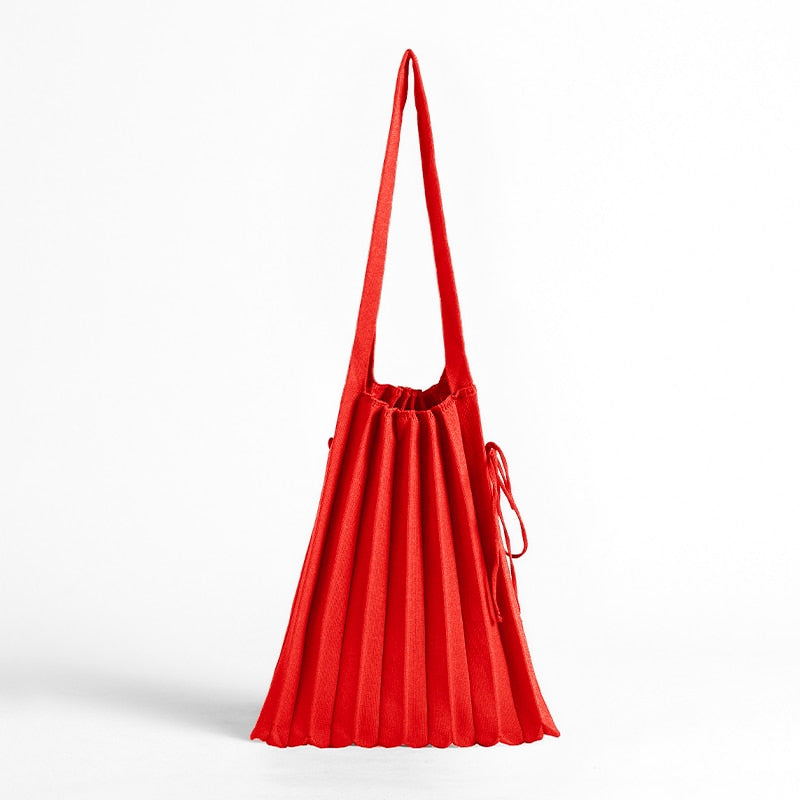 Boho Bag, Tote Bags,  Folded Knit Pleated Bags in 28 colors