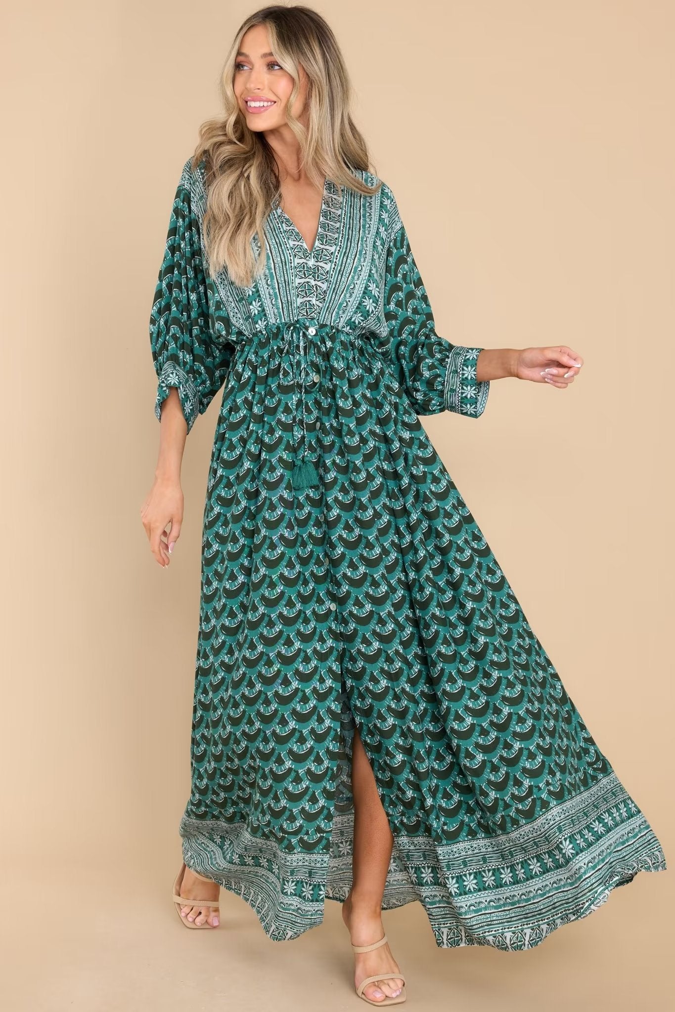 Maxi Dress, Boho Dress, Kimono Dress, Towards the Sun