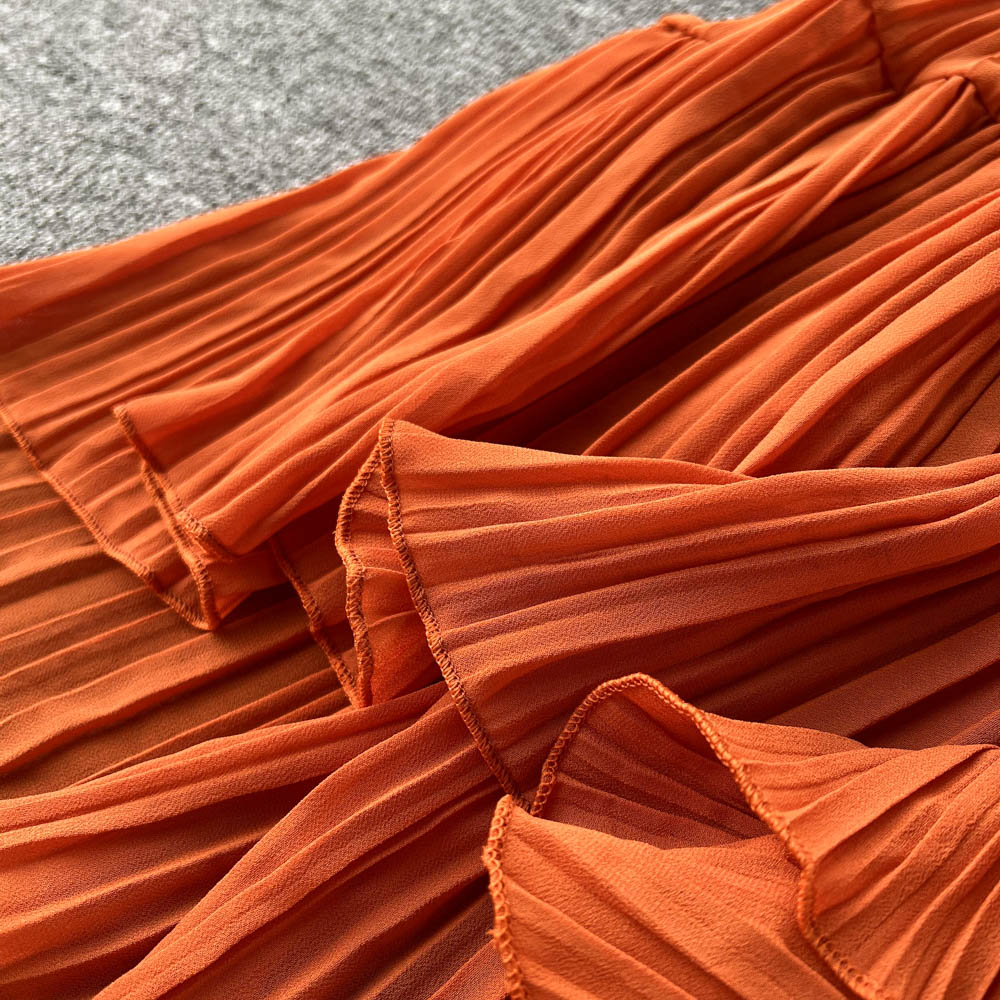 Maxi Dress, Boho Vintage Pleated Dress, Josephine Gown in Purple, Yellow, Pink and Brown