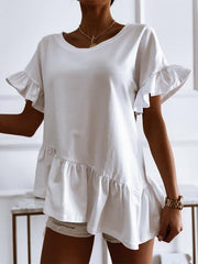 Loose Summer Asymmetrical Design Top
