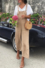Loose fit versatile Casual Wide-leg Jumpsuit