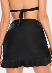 High Waist Printed Swim Shorts