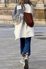 Lapel large pocket jacket