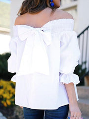 One Shoulder Halter Solid Tops