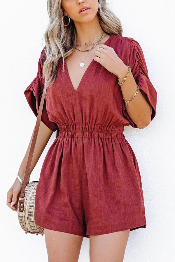 Sandcastle Cotton Pocketed Romper
