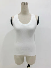 Scoop Neck Sleeveless Knitted Tank Top