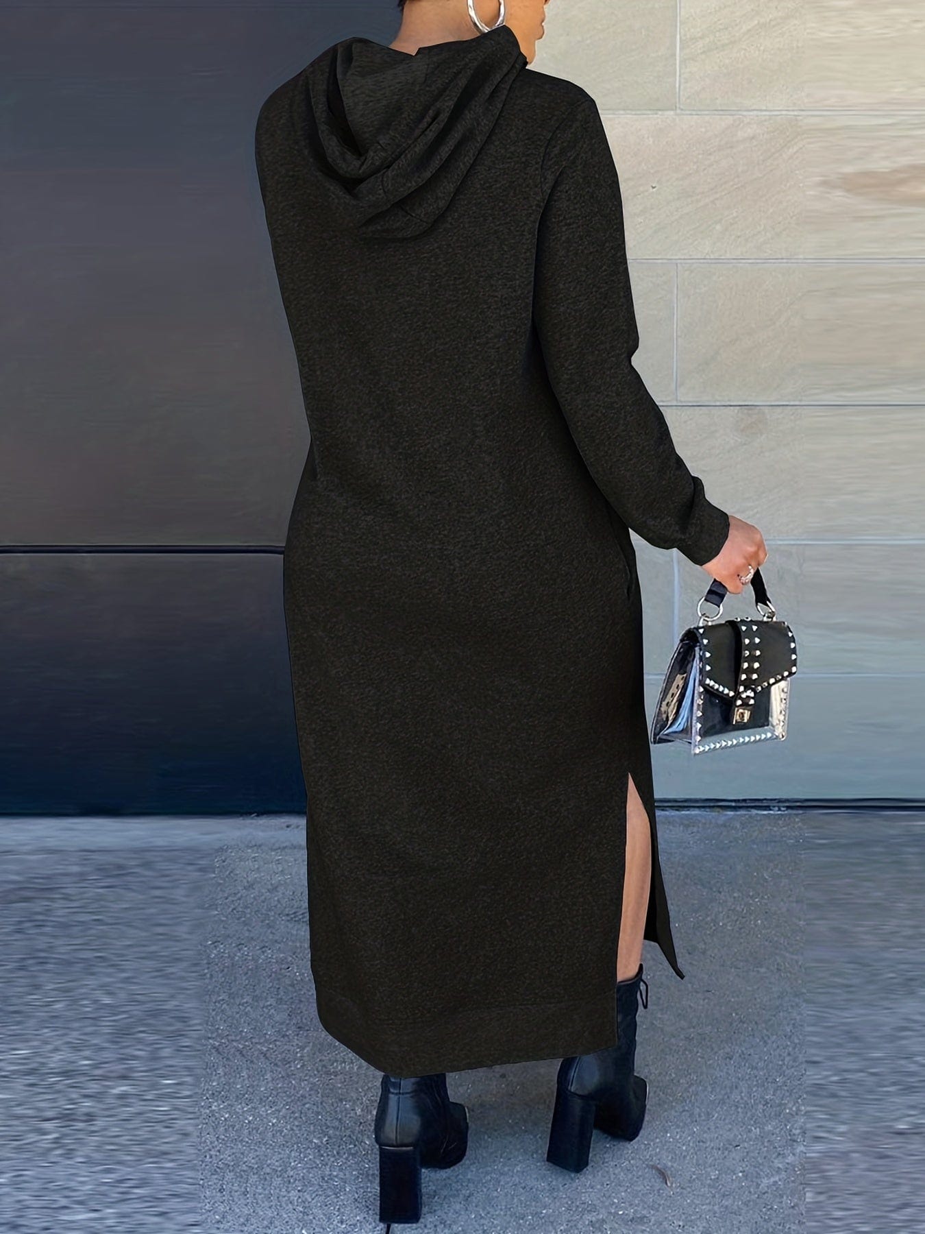 Casual Chic Versatile Drawstring Split Maxi Dress