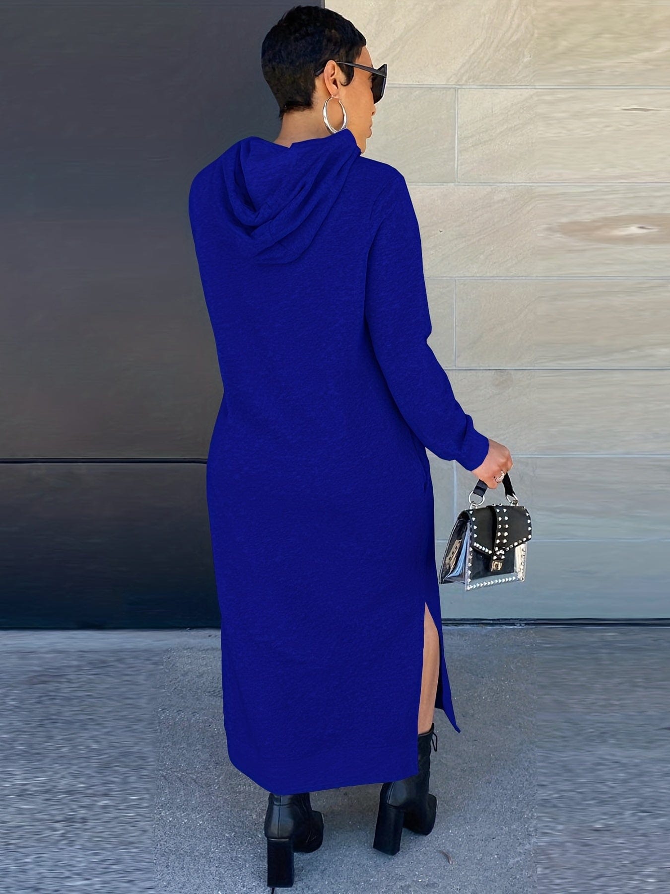 Casual Chic Versatile Drawstring Split Maxi Dress