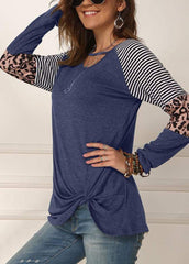 Cut Out Side Knot T-shirt