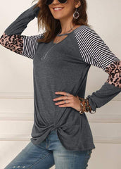 Cut Out Side Knot T-shirt