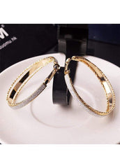 Daily Casual Gold Metal Circle Earrings