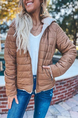 Hooded Sherpa Puffer Jacket
