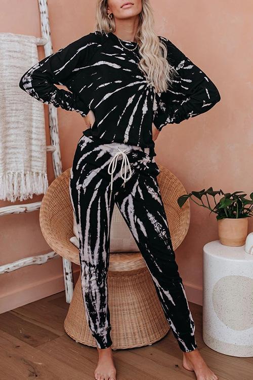 Pocketed Tie Dye Pullover & Joggers