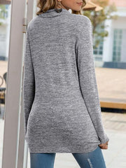 Long Sleeve V-neck Casual Tops