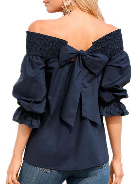 One Shoulder Halter Solid Tops
