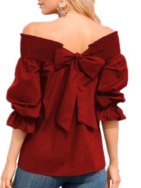 One Shoulder Halter Solid Tops