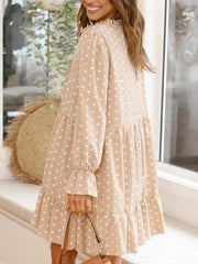 Polka Dot Print Casual Loose Dress